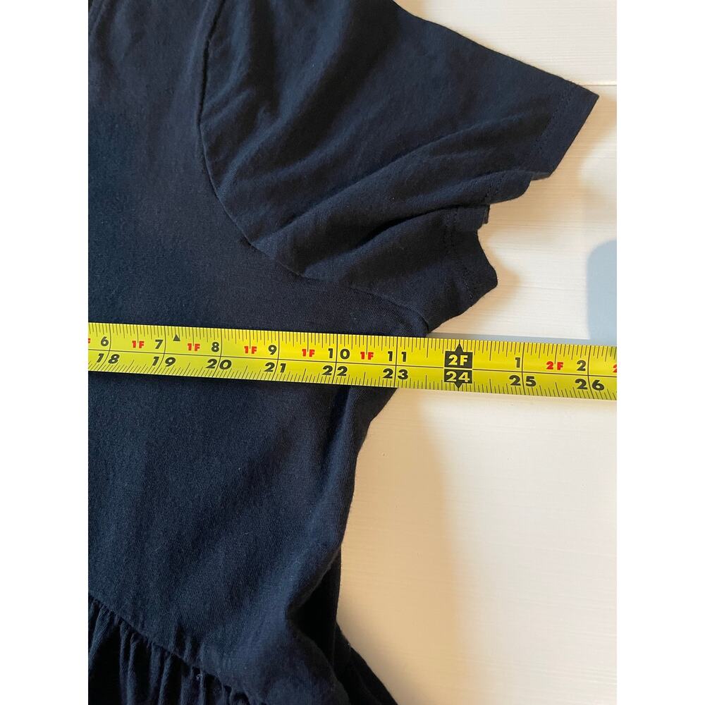 Lane Bryant Black Babydoll Top Sz 18/20 Short Sleeves Scoop Neck Casual Neutral - Picture 7 of 8
